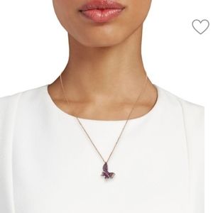 14K rose gold, pink sapphire & diamond necklace. Made in USA 🇺🇸